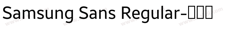 Samsung Sans Regular字体转换